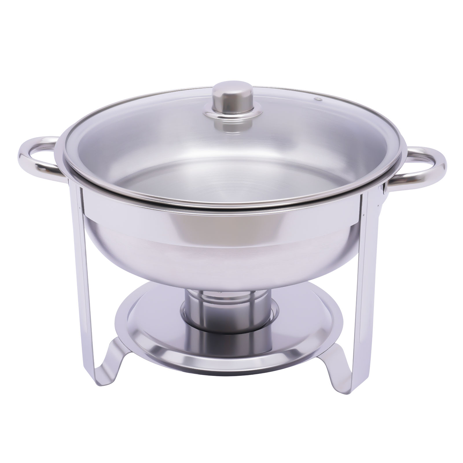 3.5L Stainless Steel Round Dishwasher Buffet Warmer Set with Lid Food Warmer 42*30cm For Buffets Breakfast Areas Banquets Catering