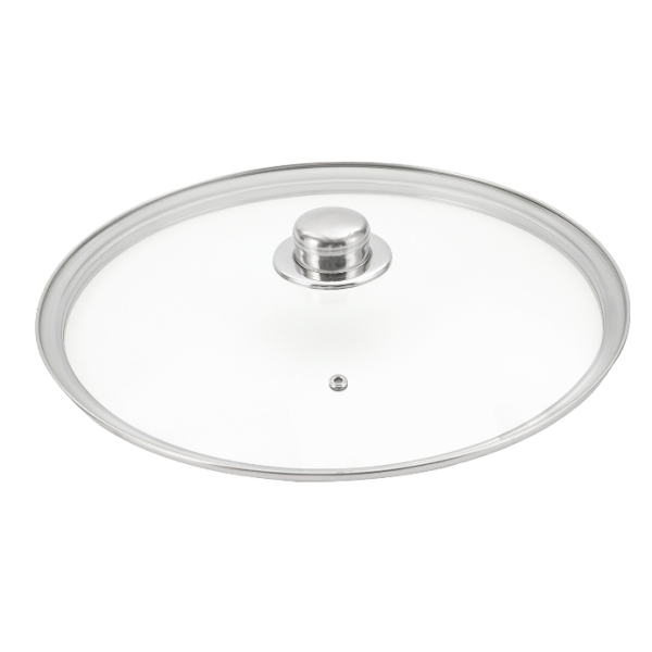 8.5L Round Stainless Steel Dining Stove with Glass Lid Double Bowl Suitable for Buffets and Parties Stainless Steel Round Chafing Dish Set