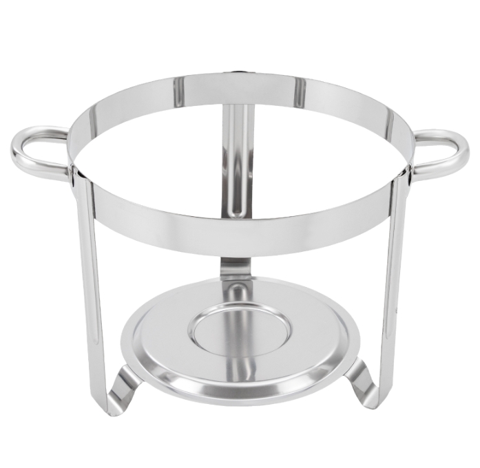8.5L Round Stainless Steel Dining Stove with Glass Lid Double Bowl Suitable for Buffets and Parties Stainless Steel Round Chafing Dish Set 8.5L Round Stainless Steel Dining Stove with Glass Lid Double Bowl Suitable for Buffets and Parties Stainless Steel Round Chafing Dish Set