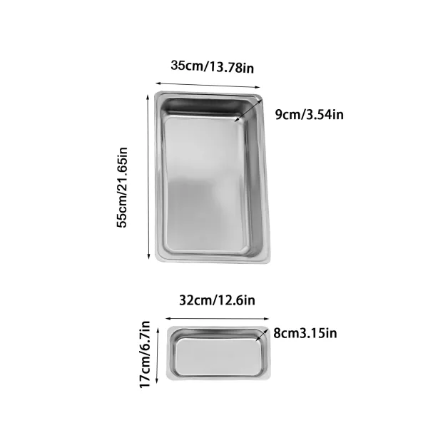 Stainless Steel Food Warmer with 3 Pans and Silver Folding Frame 3 Liter/Each Plate, Food Warmer with Tap Stainless Steel Food Warmer with 3 Pans and Silver Folding Frame 3 Liter/Each Plate, Food Warmer with Tap