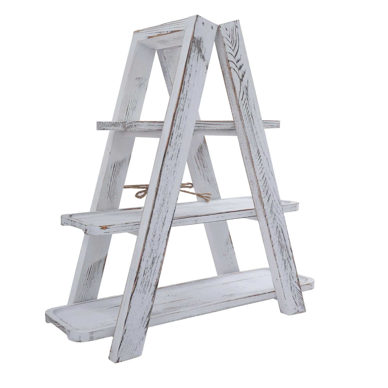 3 Tray Serving Ladder Stand, Table Display Set with Removable Trays, 3 tier Cupcake Stand - White 3 Tray Serving Ladder Stand, Table Display Set with Removable Trays, 3 tier Cupcake Stand - White