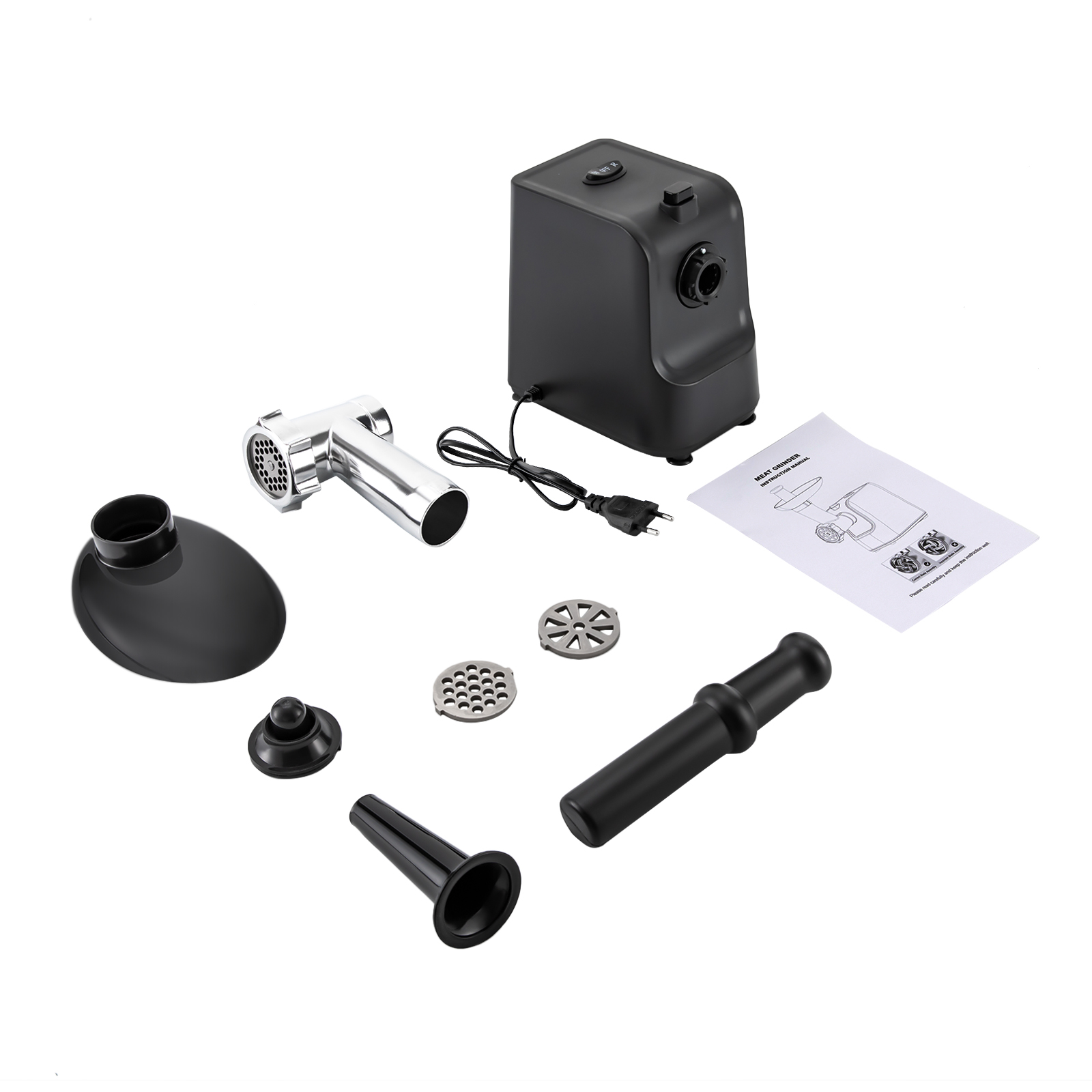 1000w Electric Meat Grinder With Sausage Maker Accessories For Beef Mutton Fish Pork Garlic Cloves 10.23*5.12*11.61 In Black 1000w Electric Meat Grinder With Sausage Maker Accessories For Beef Mutton Fish Pork Garlic Cloves 10.23*5.12*11.61 In Black