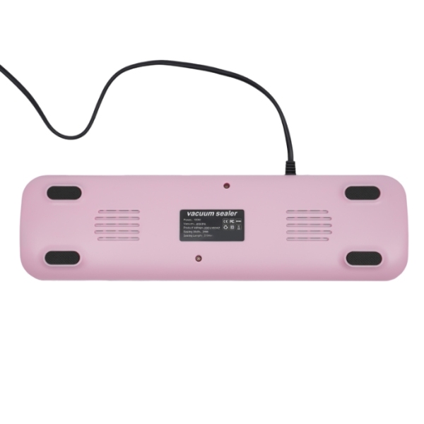 100W vacuum sealer, three sealing methods, 10 free sealable bags - pink