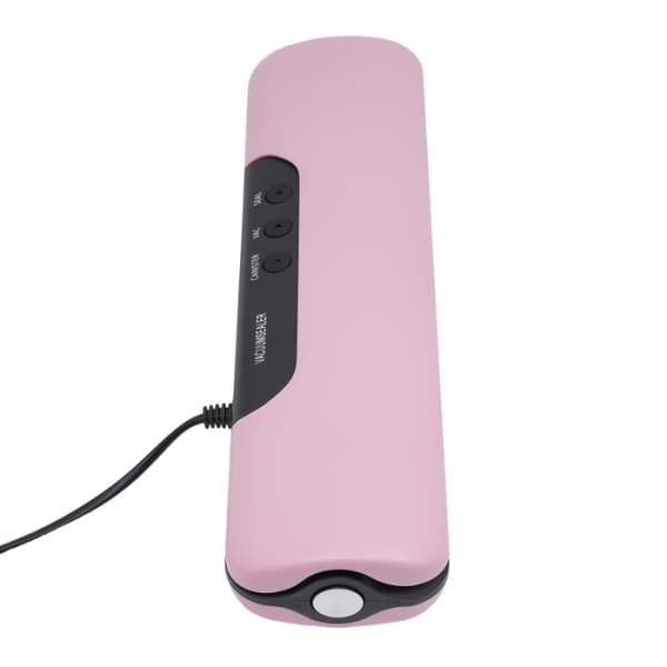 100W vacuum sealer, three sealing methods, 10 free sealable bags - pink 100W vacuum sealer, three sealing methods, 10 free sealable bags - pink