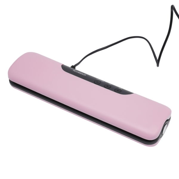 100W vacuum sealer, three sealing methods, 10 free sealable bags - pink