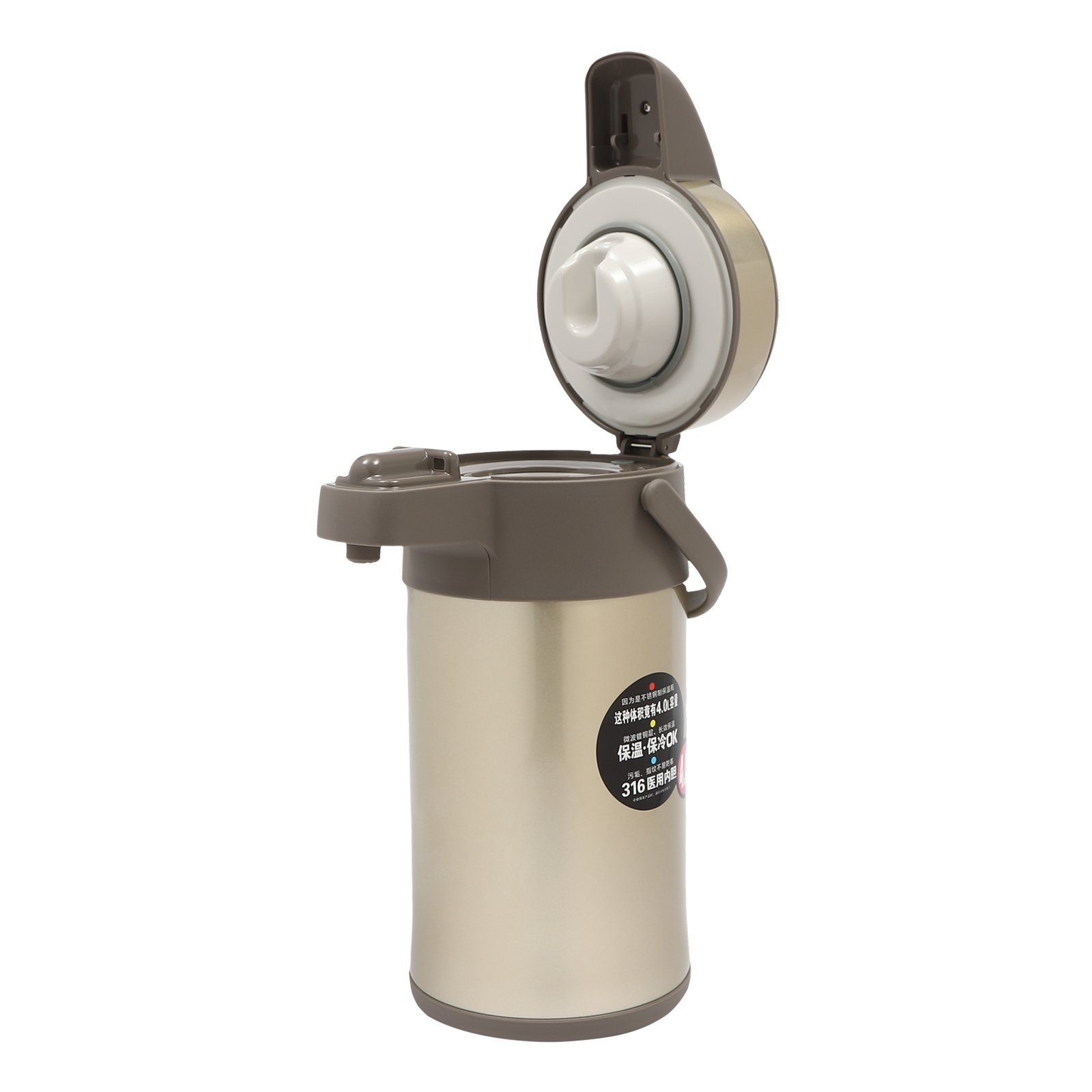 4L Pump Kettle Insulated Bottle Coffee Maker Drinker Vacuum Insulated Stainless Steel Coffee Machine 7.87*14.7inch For Various Home Gold 4L Pump Kettle Insulated Bottle Coffee Maker Drinker Vacuum Insulated Stainless Steel Coffee Machine 7.87*14.7inch For Various Home Gold