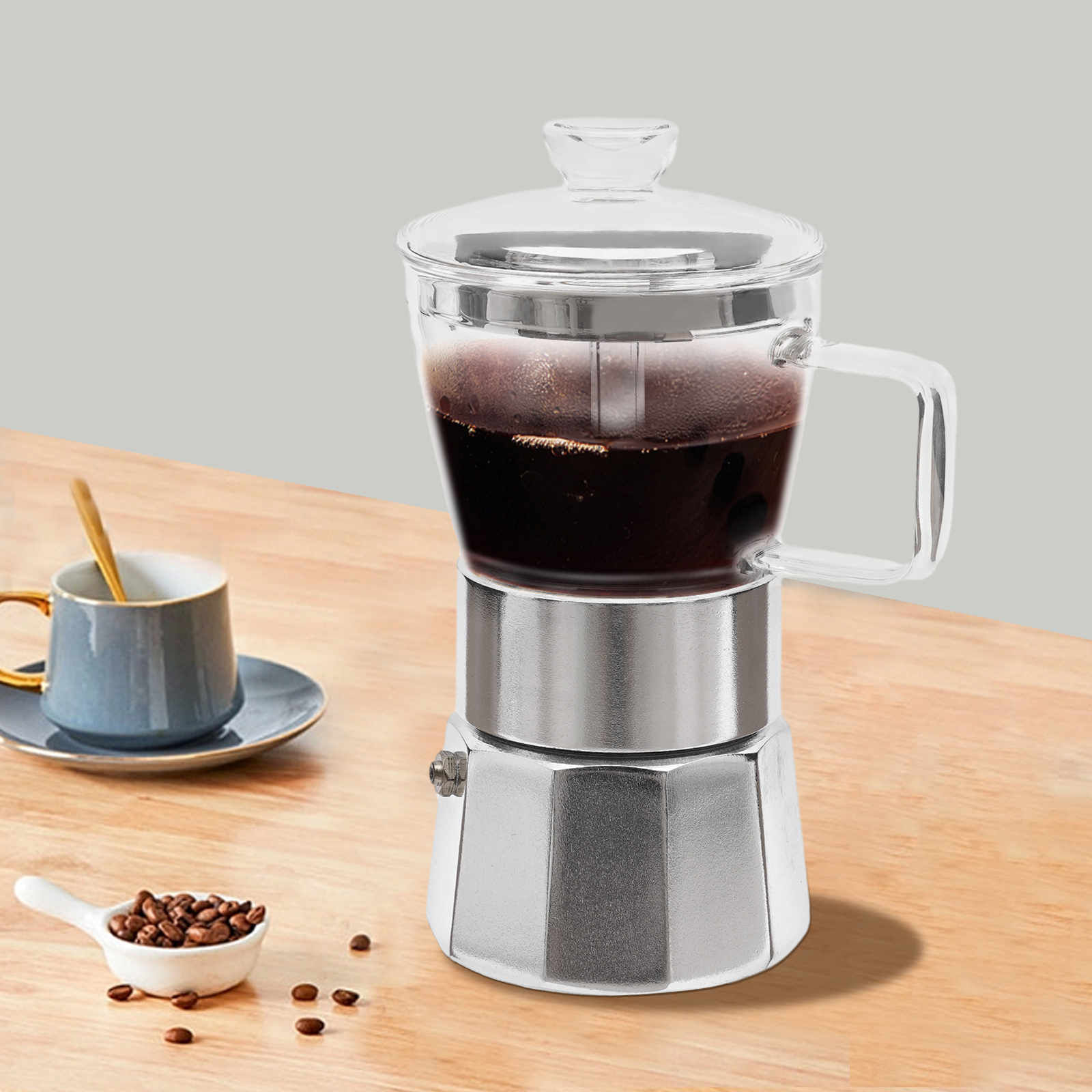 Coffee maker, Kitchen coffee maker, Carefully designed, Heat resistance: 200℃, Capacity: 120ml, 8*17.5cm Coffee maker, Kitchen coffee maker, Carefully designed, Heat resistance: 200℃, Capacity: 120ml, 8*17.5cm
