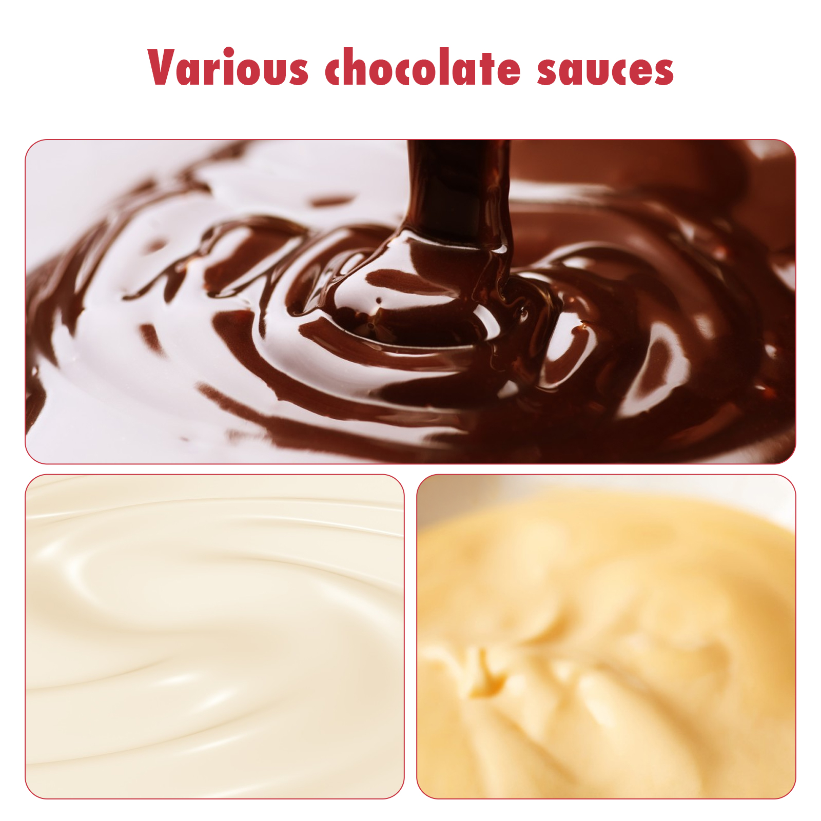 Chocolate Fountain Commercial Hot Chocolate Fondue Tower 5 Tier 7 lb Large Capacity Stainless Steel Chocolate Melting Heating Machine Chocolate Fountain Commercial Hot Chocolate Fondue Tower 5 Tier 7 lb Large Capacity Stainless Steel Chocolate Melting Heating Machine