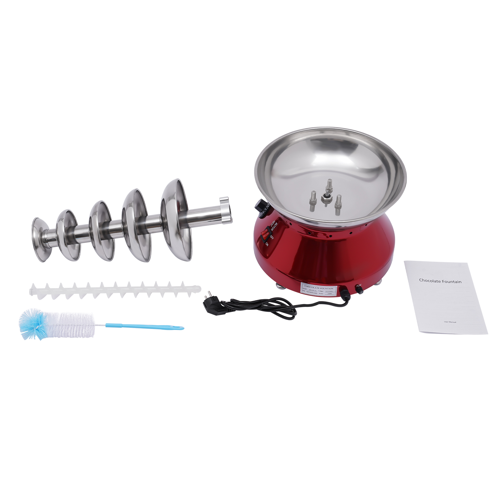 Chocolate Fountain Commercial Hot Chocolate Fondue Tower 5 Tier 7 lb Large Capacity Stainless Steel Chocolate Melting Heating Machine Chocolate Fountain Commercial Hot Chocolate Fondue Tower 5 Tier 7 lb Large Capacity Stainless Steel Chocolate Melting Heating Machine
