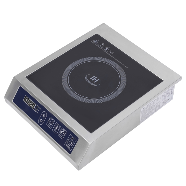 3500W Electric Induction Cooker 11 Speeds Digital Touch Control Stainless Steel Used In Home Kitchens Backyard Cooking 35.5*44.5*11cm Silver