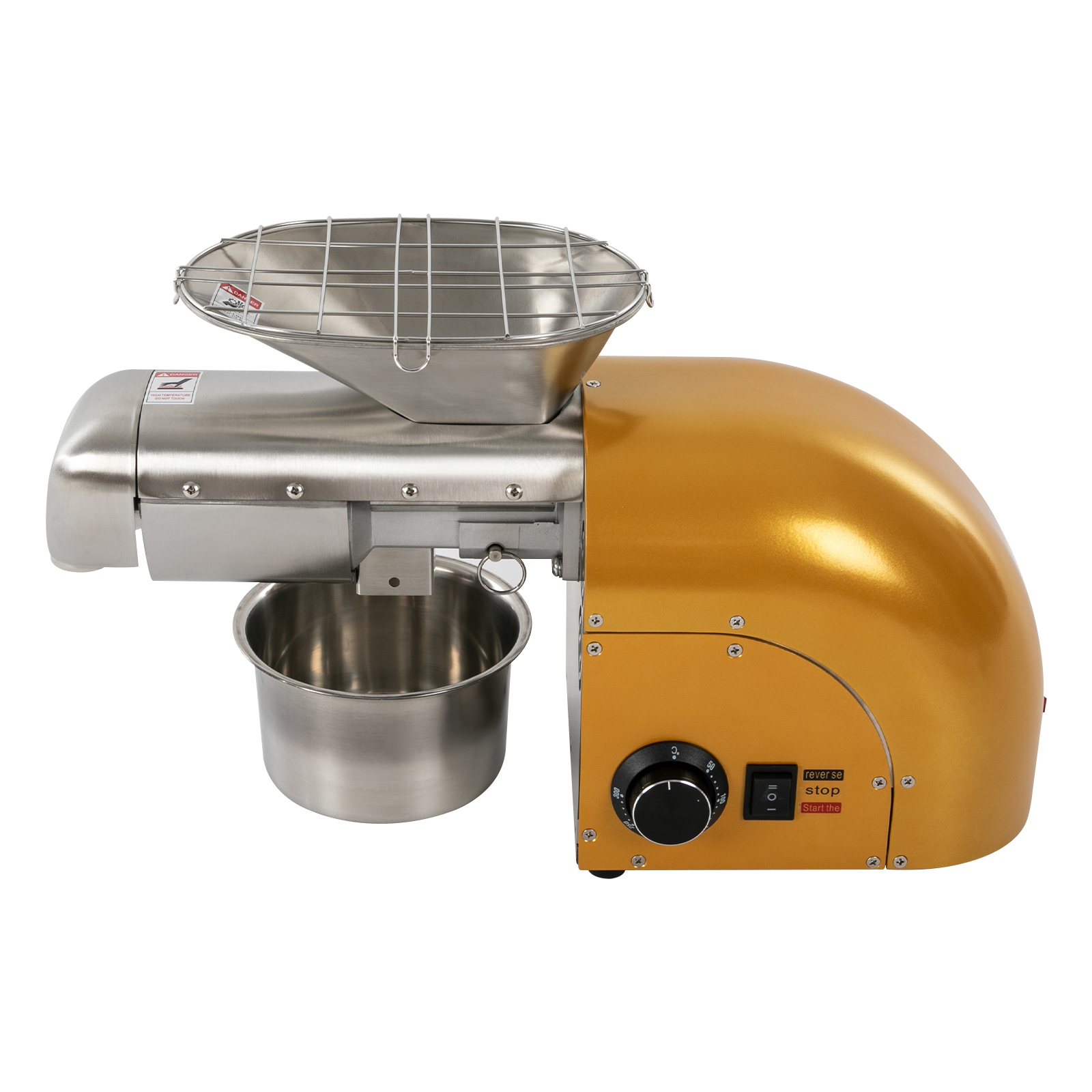 AC220V 19.67*11.42in Oil Press Oil Press Machine Press Peanuts Walnuts Soybeans Sesame Seeds Rapeseed Sunflower Kernels Gold