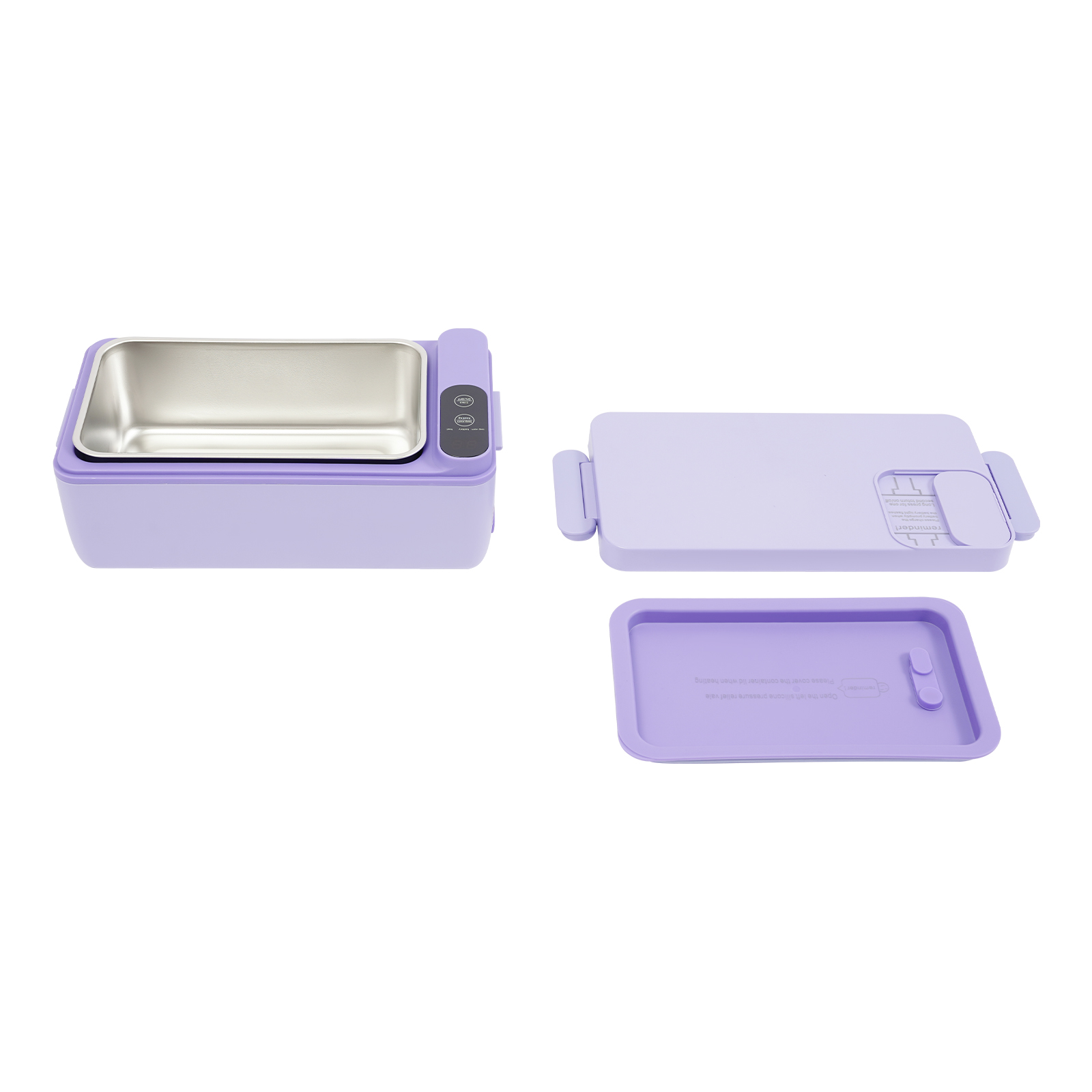 Electric Lunch Box, Battery Powered Heated Lunch Box, Portable Electric Lunch Boxes with Insulated Bag - Purple Electric Lunch Box, Battery Powered Heated Lunch Box, Portable Electric Lunch Boxes with Insulated Bag - Purple