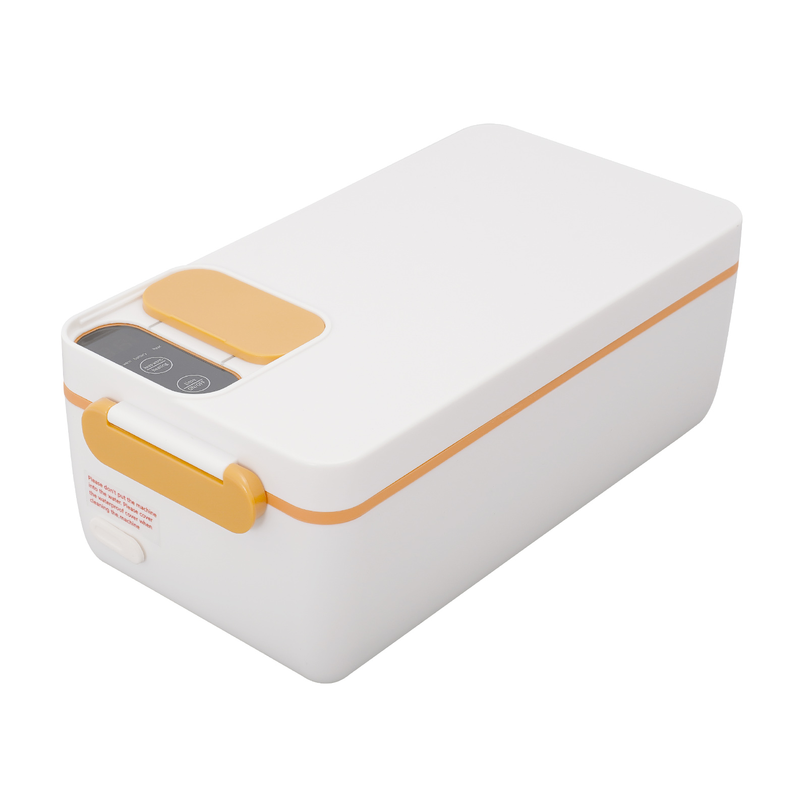 Electric Lunch Box, Battery Powered Heated Lunch Box, Portable Electric Lunch Boxes with Insulated Bag - Orange Electric Lunch Box, Battery Powered Heated Lunch Box, Portable Electric Lunch Boxes with Insulated Bag - Orange