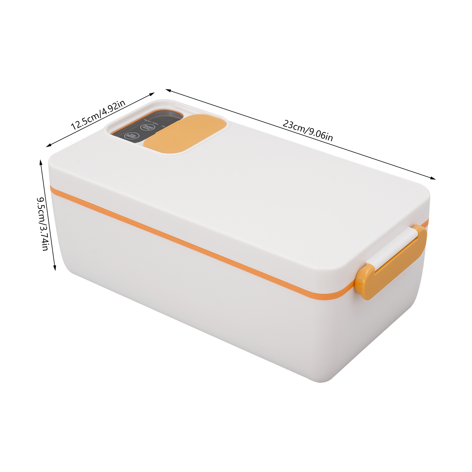 Electric Lunch Box, Battery Powered Heated Lunch Box, Portable Electric Lunch Boxes with Insulated Bag - Orange Electric Lunch Box, Battery Powered Heated Lunch Box, Portable Electric Lunch Boxes with Insulated Bag - Orange
