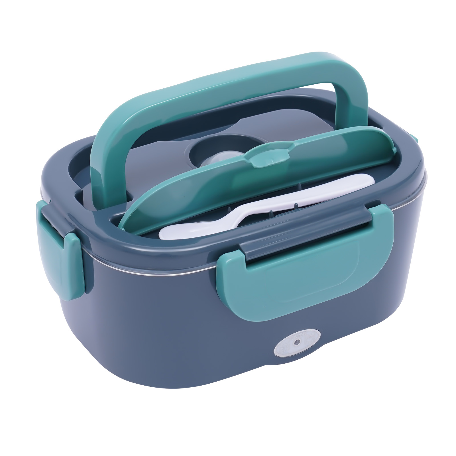 3-in-1 Electric Lunch Box, Thermal Lunch Box, 1.5L, Portable Food Suit Warmer with 2 Compartments