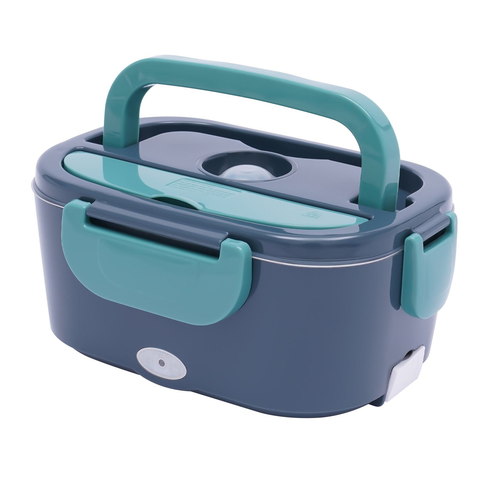 3-in-1 Electric Lunch Box, Thermal Lunch Box, 1.5L, Portable Food Suit Warmer with 2 Compartments