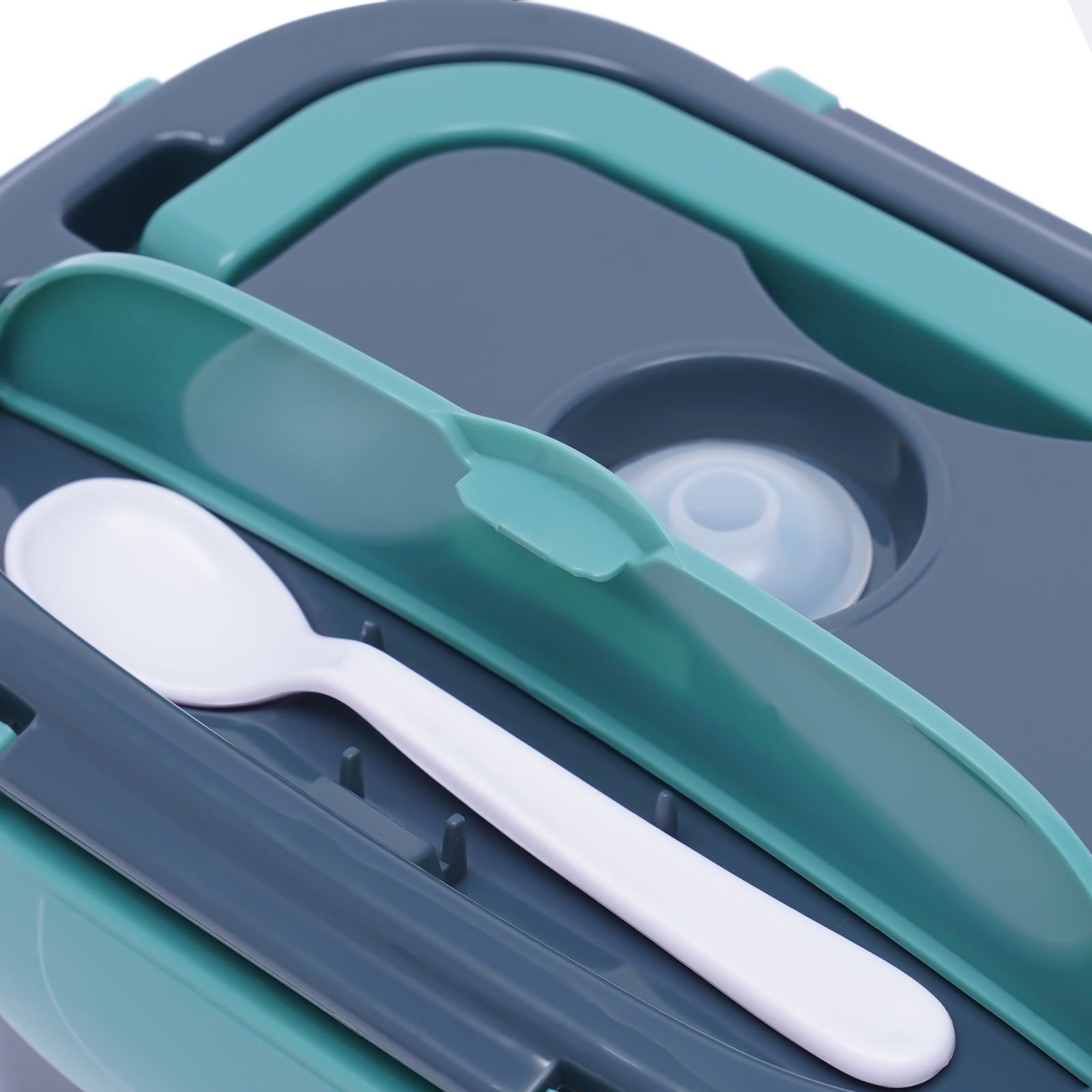 3-in-1 Electric Lunch Box, Thermal Lunch Box, 1.5L, Portable Food Suit Warmer with 2 Compartments