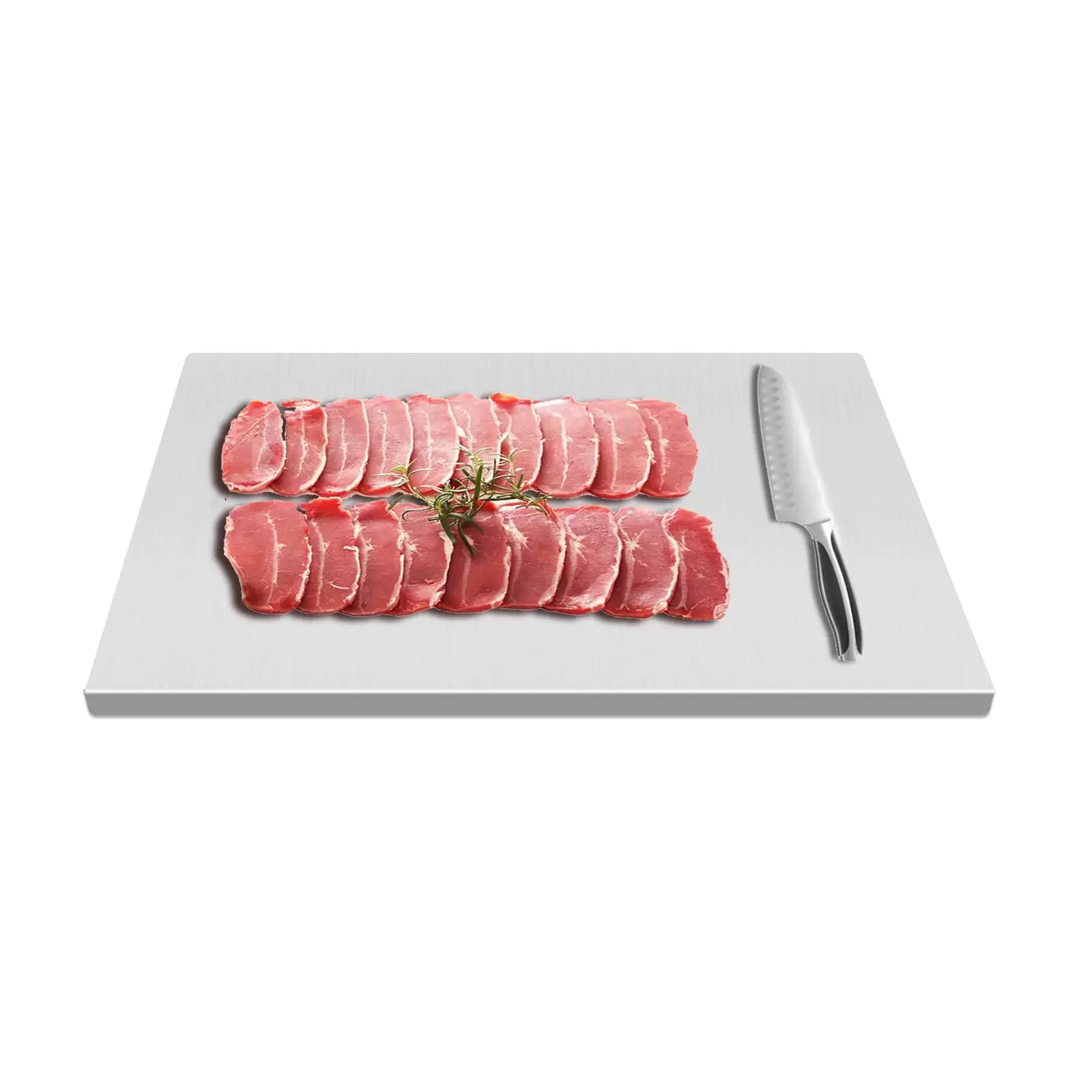 Extra Large Stainless Steel Cutting Board with Non-Slip Pad for Kitchen Dimensions: 70 x 50 cm