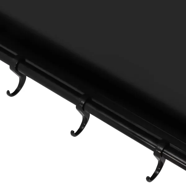 Microwave Oven Wall Mount with 6 Movable Hooks Thick Stainless Steel Microwave Oven Rack