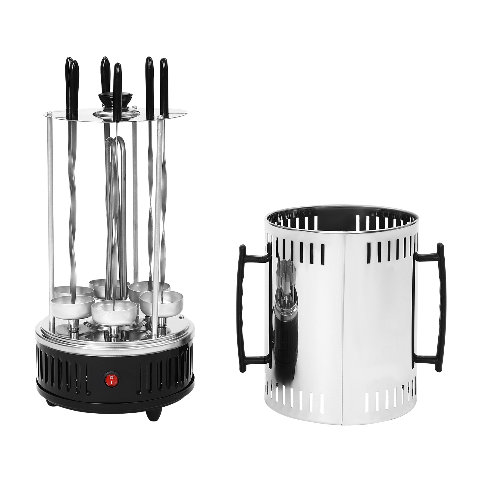 Vertical Electric Grill, Vertical Rotisserie, Rotating Electric Grill Machine, Efficient Heating, 20*37.5cm Vertical Electric Grill, Vertical Rotisserie, Rotating Electric Grill Machine, Efficient Heating, 20*37.5cm