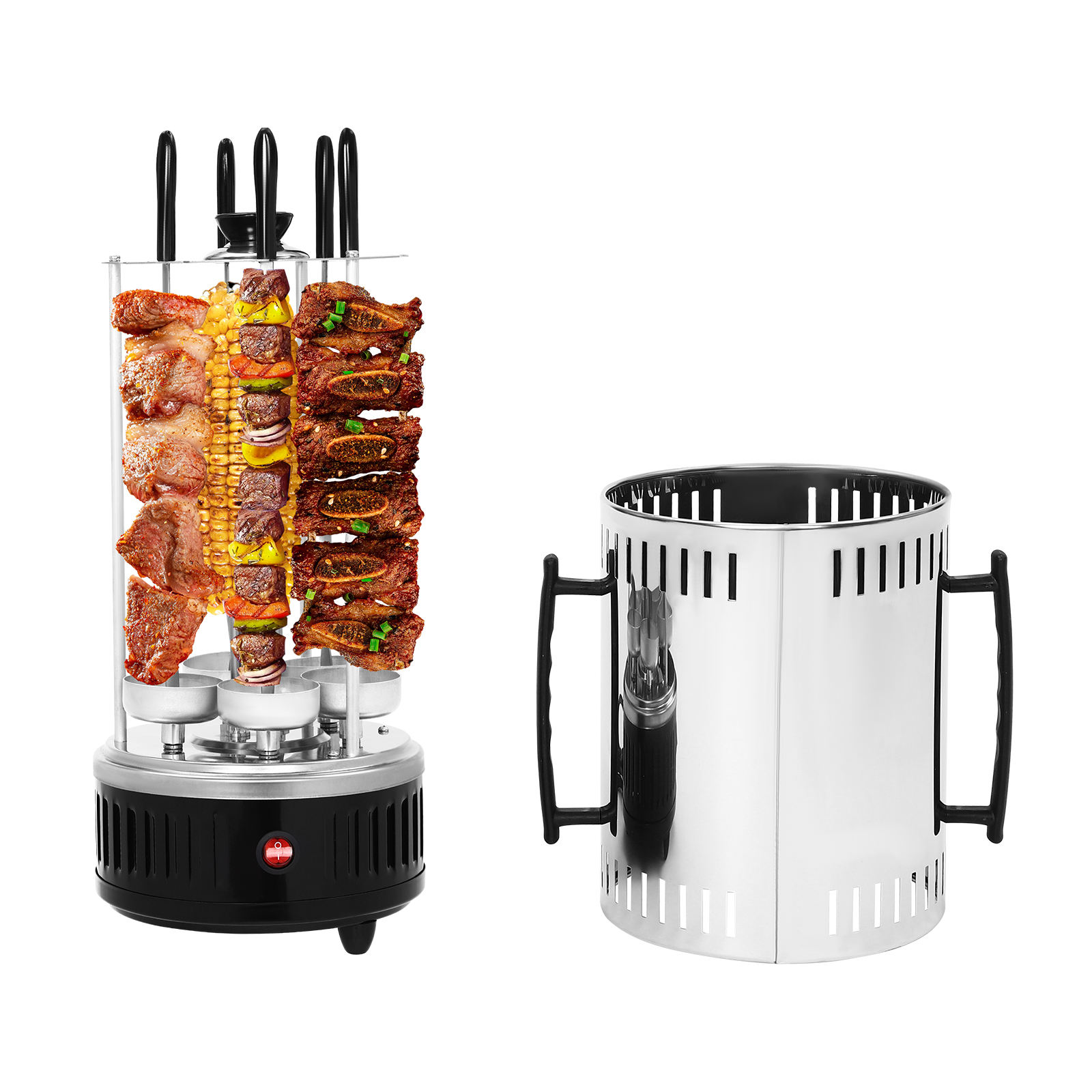 Vertical Electric Grill, Vertical Rotisserie Grill, Electric Rotating Grill Machine Vertical Electric Grill, Vertical Rotisserie Grill, Electric Rotating Grill Machine