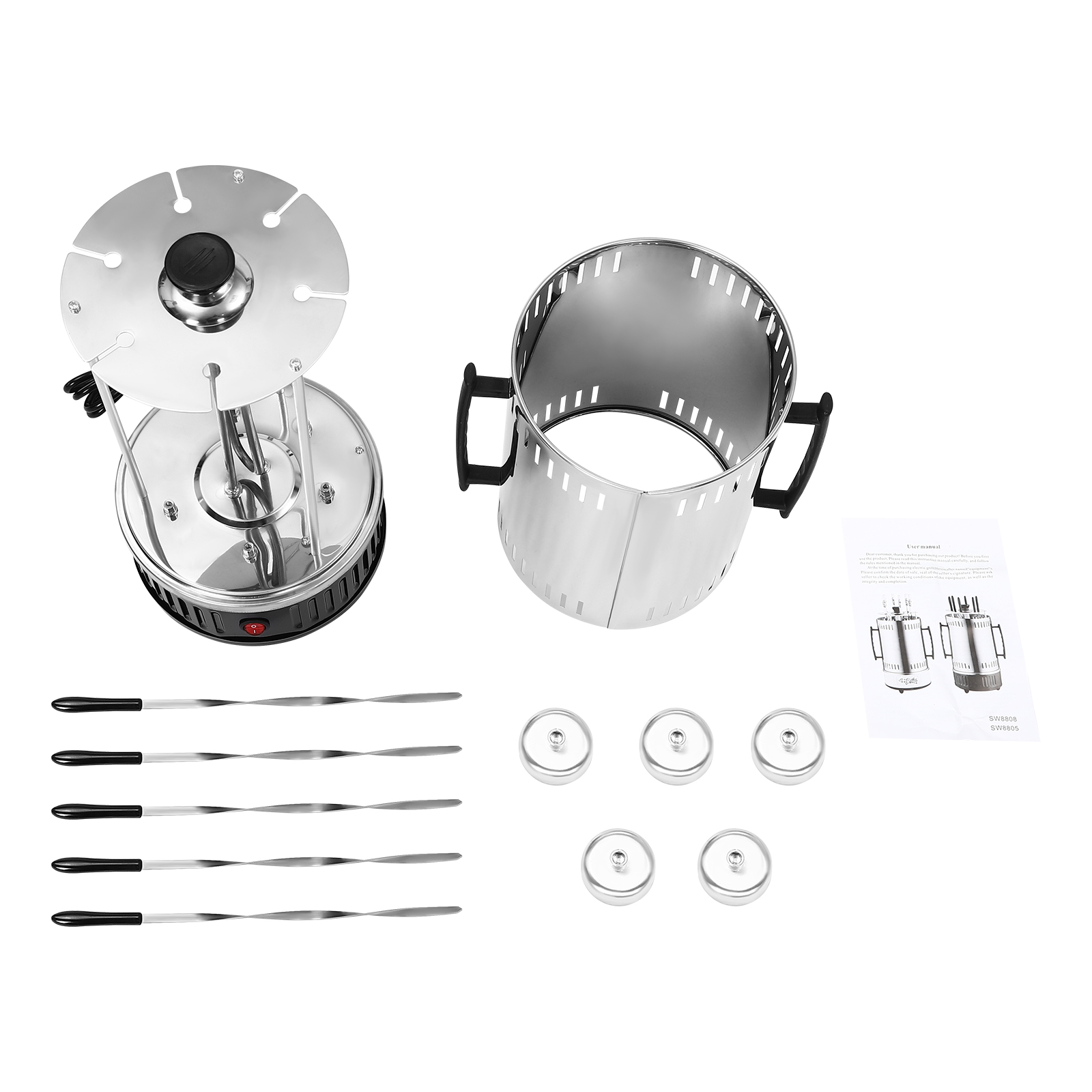 Vertical Electric Grill, Vertical Rotisserie Grill, Electric Rotating Grill Machine Vertical Electric Grill, Vertical Rotisserie Grill, Electric Rotating Grill Machine
