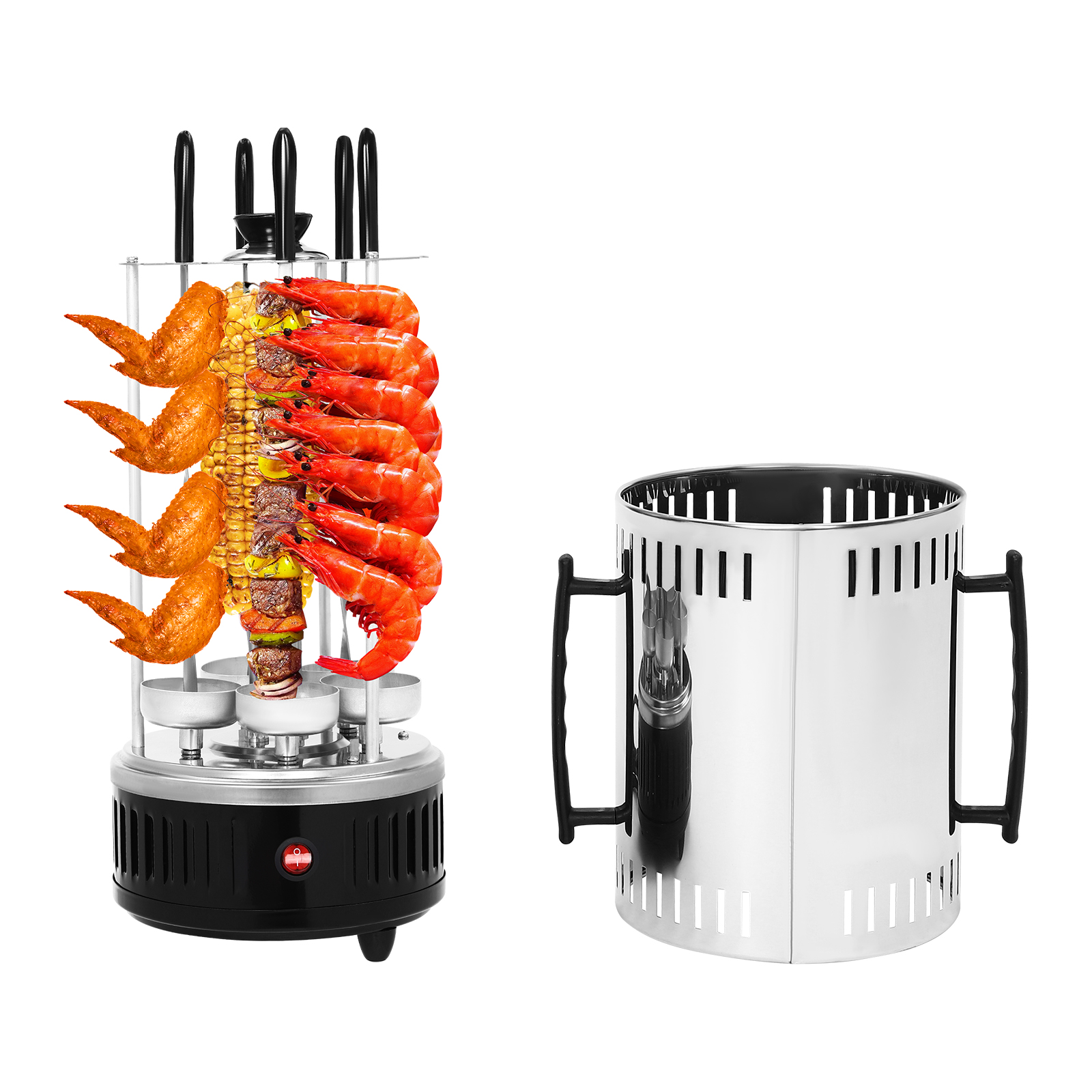 Vertical Electric Grill, Vertical Rotisserie Grill, Electric Rotating Grill Machine