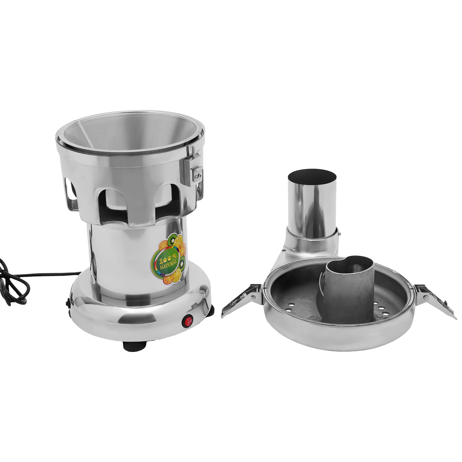 Residual Juice Separation Juicer Stainless Steel Electric Juicer For Squeezing Vegetables And Fruits Apples Oranges Watermelons 370w Silver Residual Juice Separation Juicer Stainless Steel Electric Juicer For Squeezing Vegetables And Fruits Apples Oranges Watermelons 370w Silver