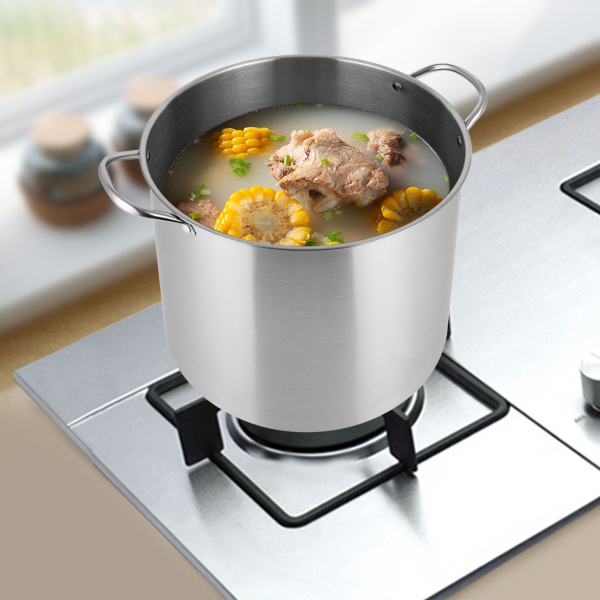 Stainless Steel Pot, Stainless Steel Pot with Lid, Stainless Steel Stock Pot Suitable for Different Scenarios such as Canteens Breakfast Shops Homes Restaurants Stainless Steel Pot, Stainless Steel Pot with Lid, Stainless Steel Stock Pot Suitable for Different Scenarios such as Canteens Breakfast Shops Homes Restaurants