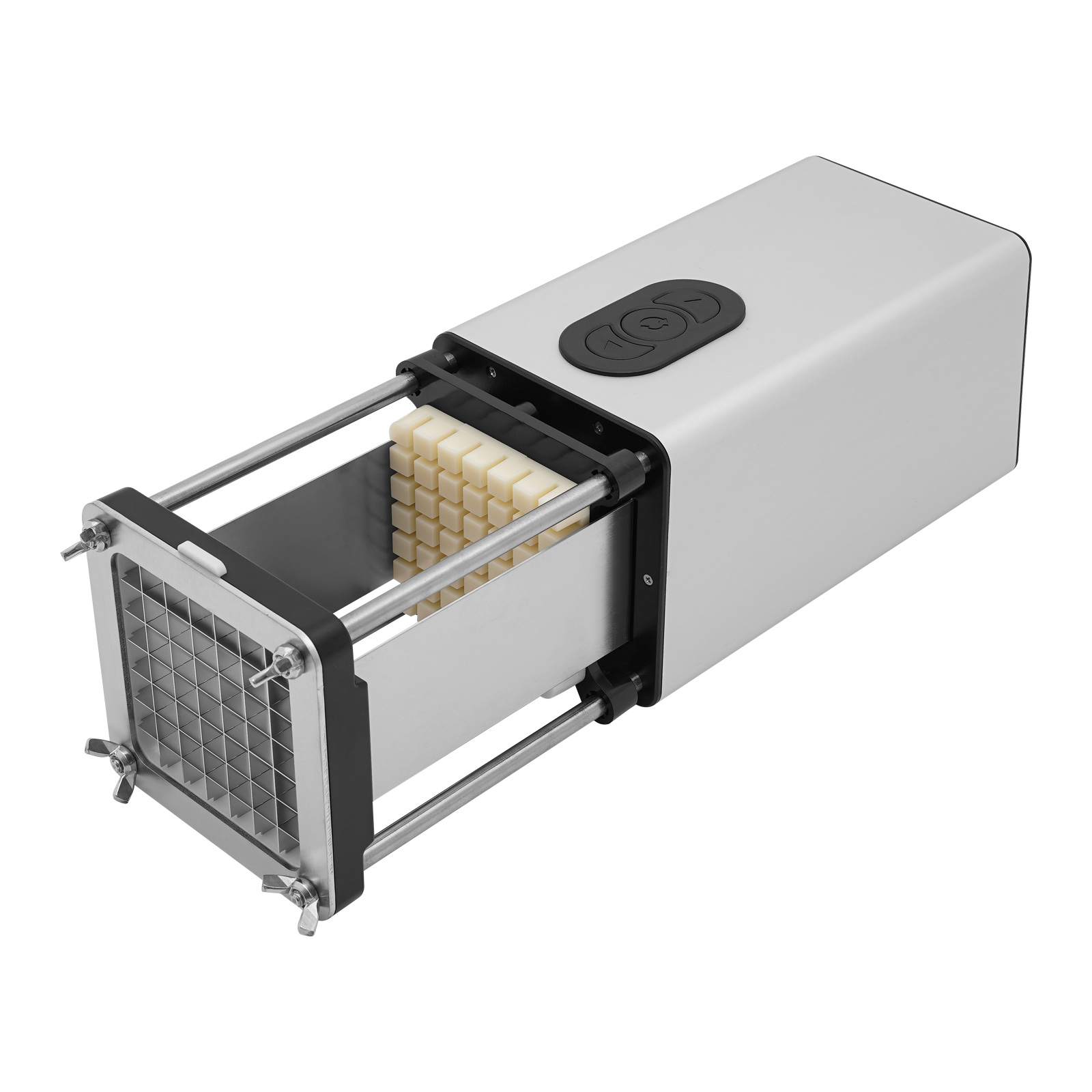 Chip Cutter, Electric Potato Cutter, Electric French Fries Cutter(Silver)