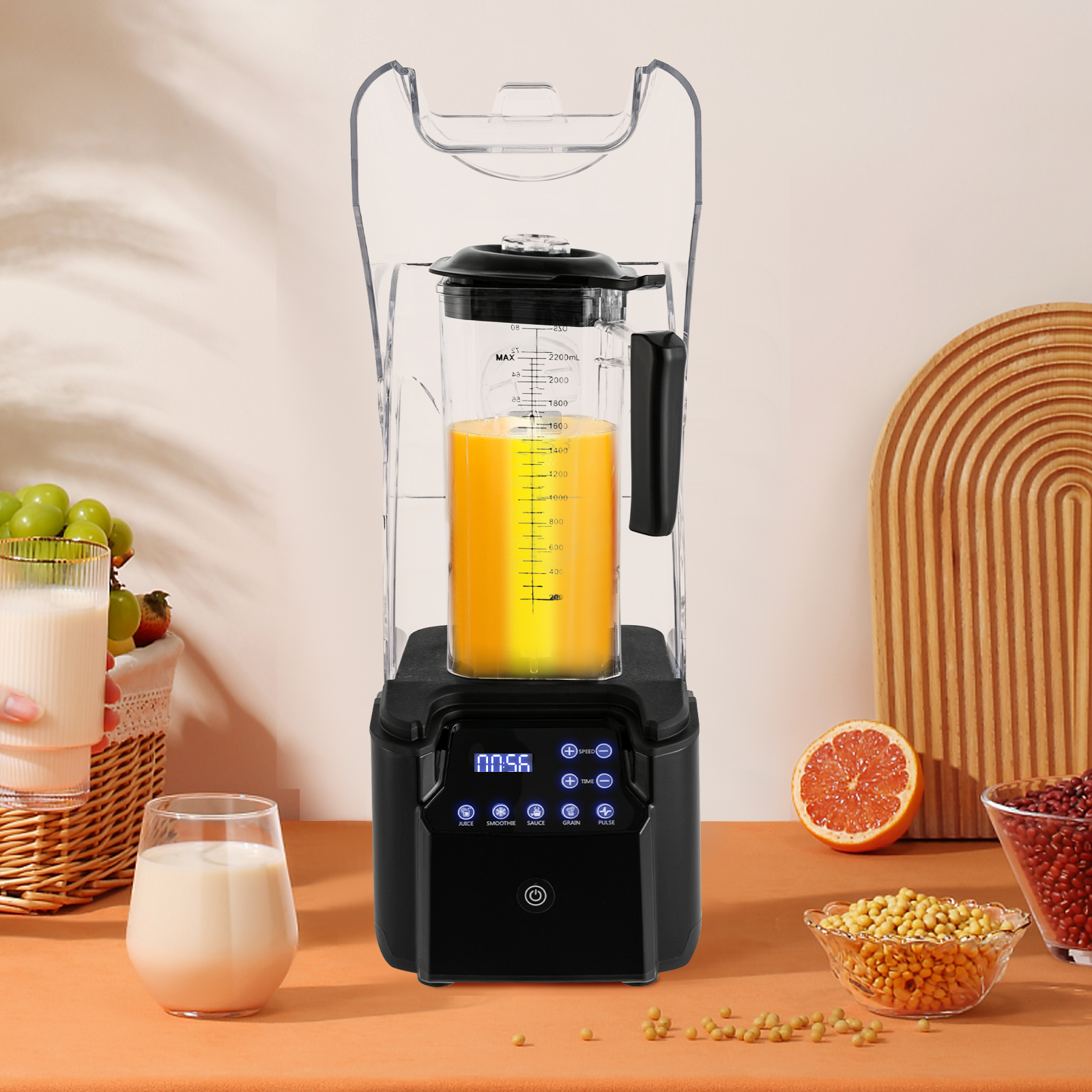 9 Speeds 2200W Blender and Food Processor Smoothie & Food Processing Blender Multifunctional Mixer For Making Juice Soya Milk Milk Tea Coffee 9 Speeds 2200W Blender and Food Processor Smoothie & Food Processing Blender Multifunctional Mixer For Making Juice Soya Milk Milk Tea Coffee