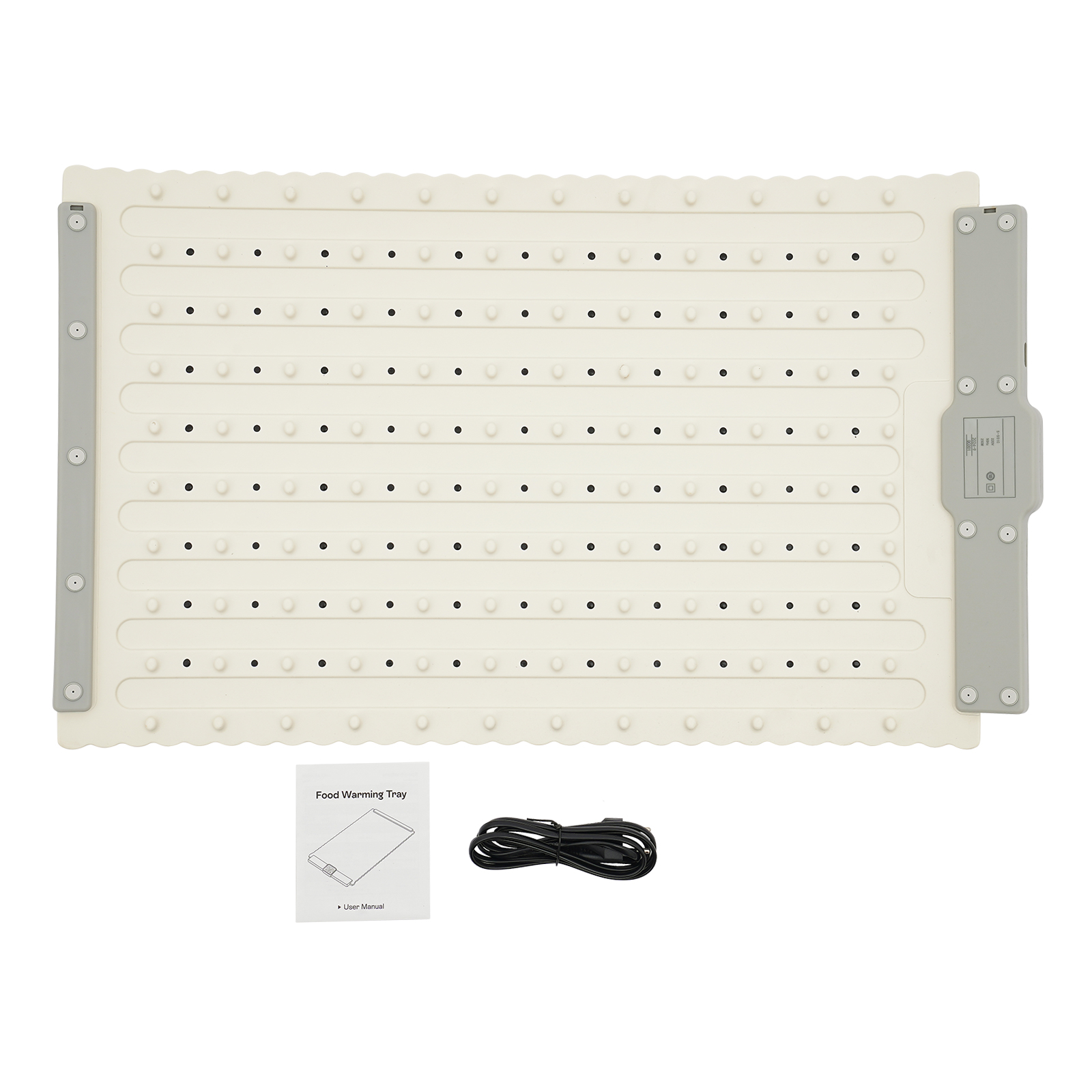 Portable Electric Heating Mat, Electric Heating Pad for Food, Heating Bowl for Food - White Portable Electric Heating Mat, Electric Heating Pad for Food, Heating Bowl for Food - White