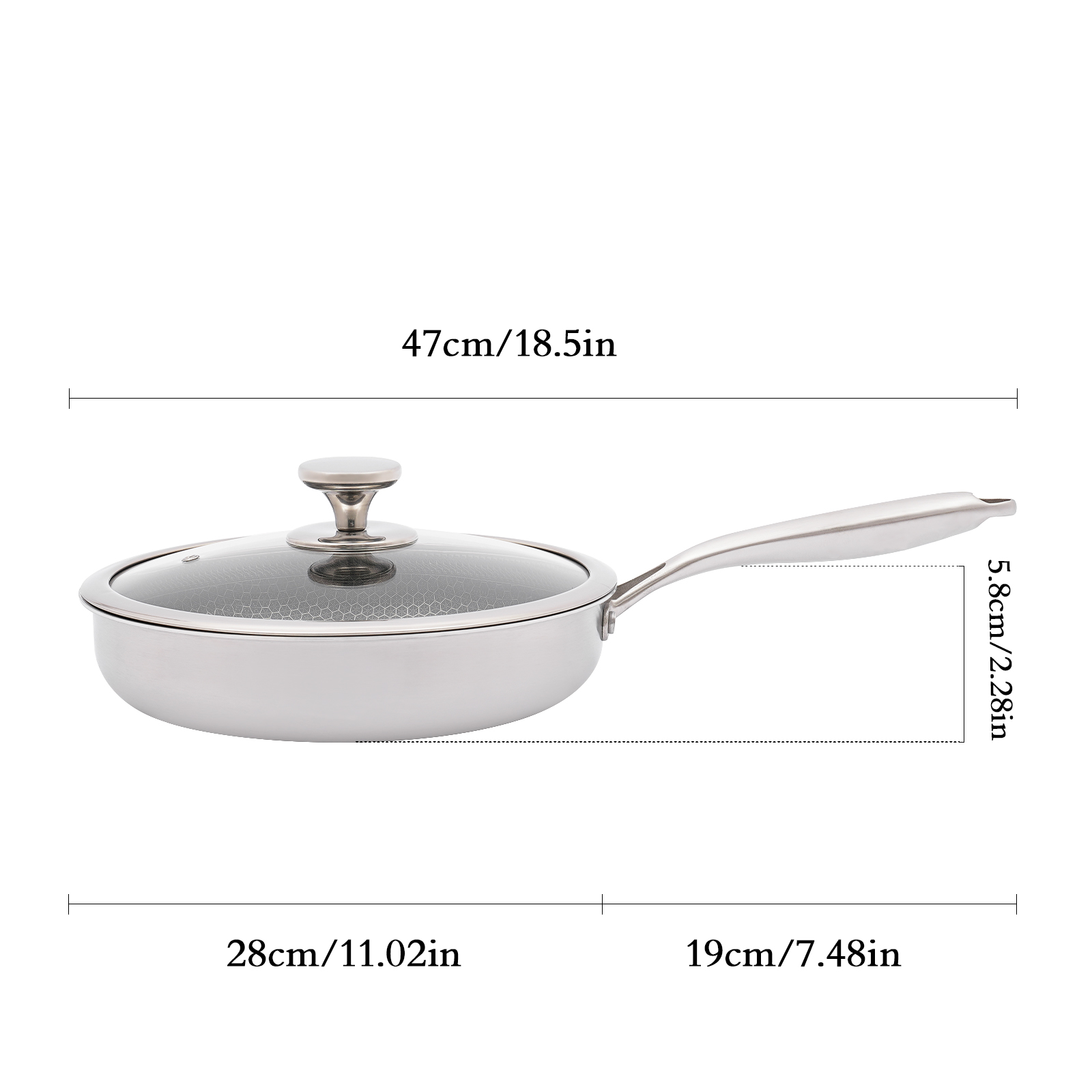 Non-stick pan with lid 28cm Non-stick pan with lid 28cm