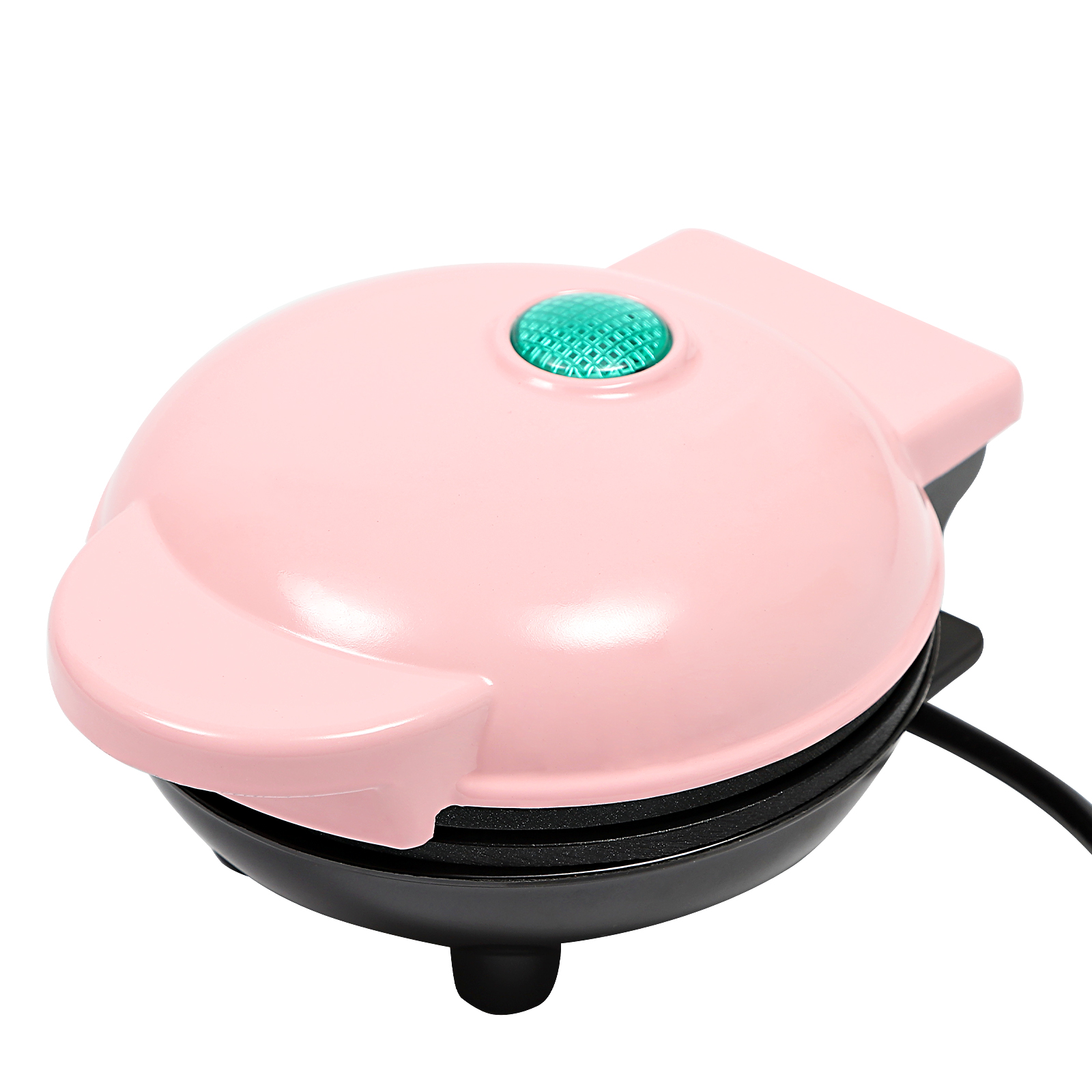 Mini waffle iron, Heart-shaped waffle iron, Small waffle iron with non-stick coating, 12,5*16,5*8,5 cm, Pink Mini waffle iron, Heart-shaped waffle iron, Small waffle iron with non-stick coating, 12,5*16,5*8,5 cm, Pink