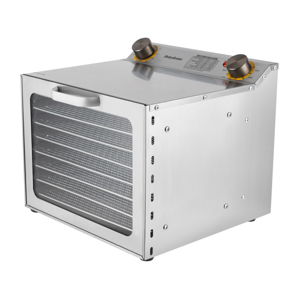 8-tier Food Drying Machine Household Food Dryer Food Dryer with a Temperature and Time Control Knob Clear Glass Door for Fruits Vegetables Herbs