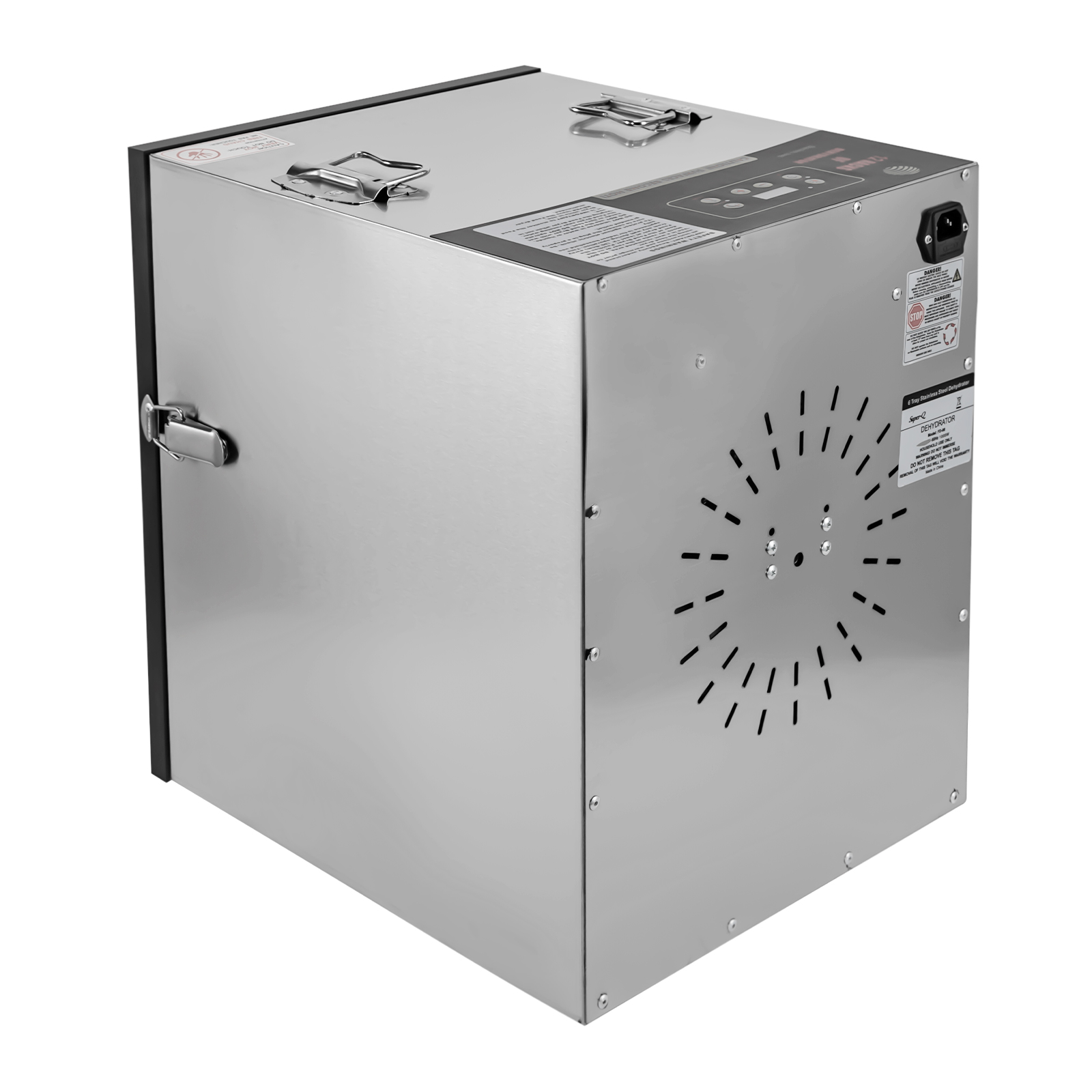 Food Dehydrator 12 Stainless Steel Trays, Food Dryer for Fruit, Meat, Beef, Jerky, Herbs, with Adjustable Timer and Temperature Control