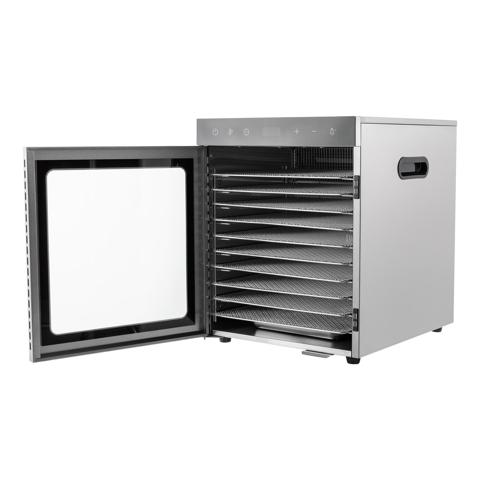 10 Tier Full Stainless Steel Dehydrator with 86-194°F Adjustable Temperature Control Food Dehydrator Dry Flowers And Enjoy Delicious Floral Tea