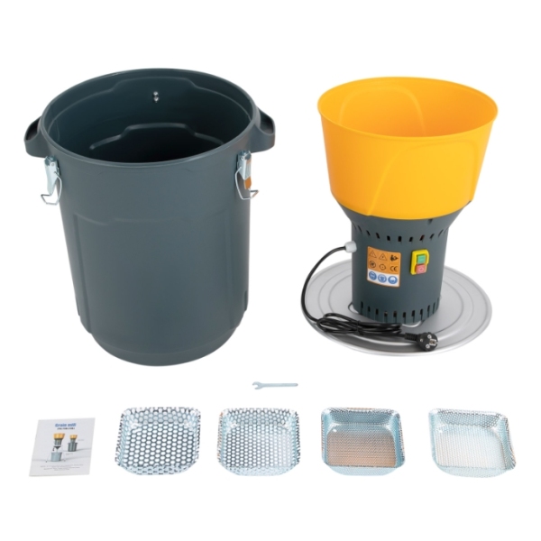 1300W Electric Grinder with 50L Bucket and 5 Sieve Holes Suitable for Feed Making For Homes Kitchens Stores Processing Plants
