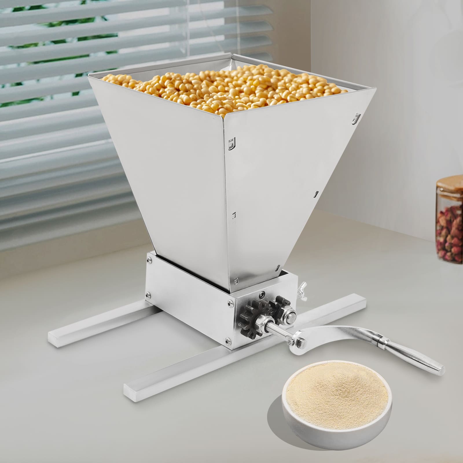 Malt Mill, Manual Grain Crusher, Household Mill for Corn Malt Mill, Manual Grain Crusher, Household Mill for Corn