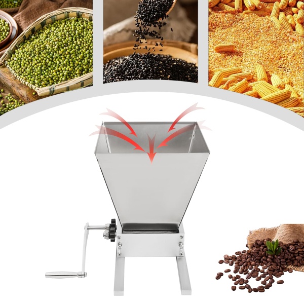 Malt Mill, Manual Grain Crusher, Household Mill for Corn
