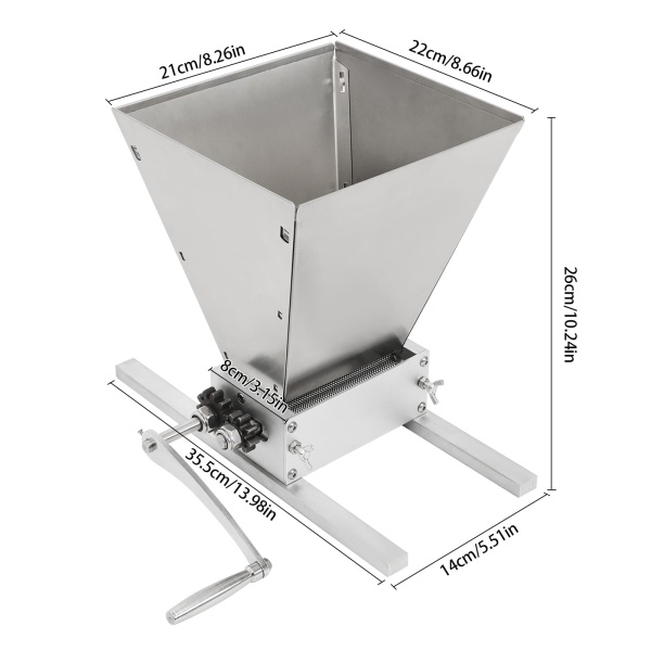 Malt Mill, Manual Grain Crusher, Household Mill for Corn