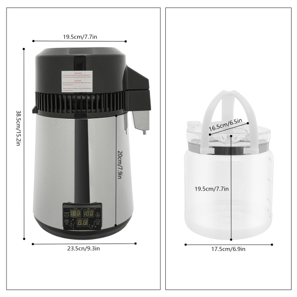 CNCEST Water Purifying Machine Distilled Water Maker Pure Water Making Machine