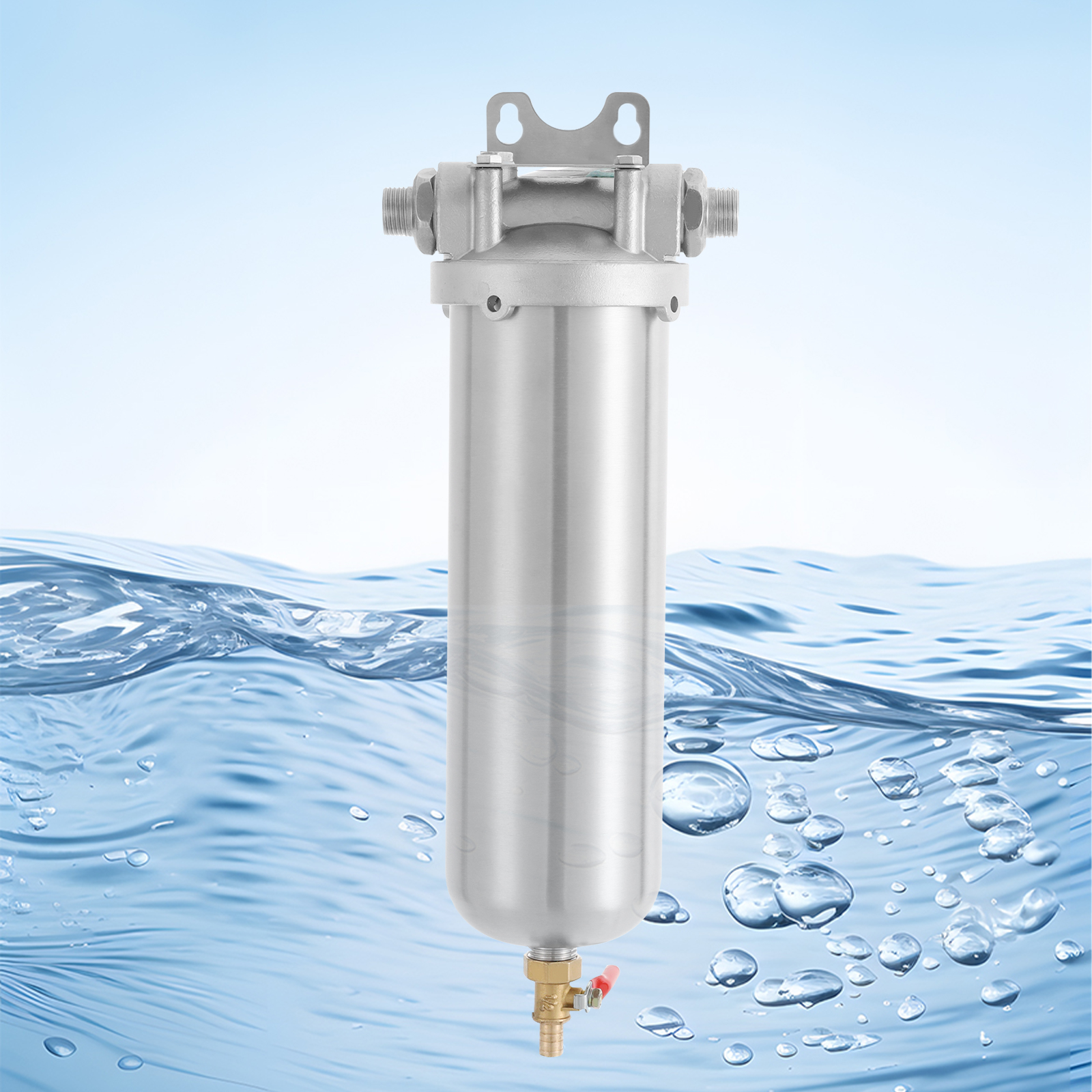 4 Points 1 to 4 Water Filter, Under-Sink Water Filter, High Capacity Water Filter for Rural Water, Factory Water