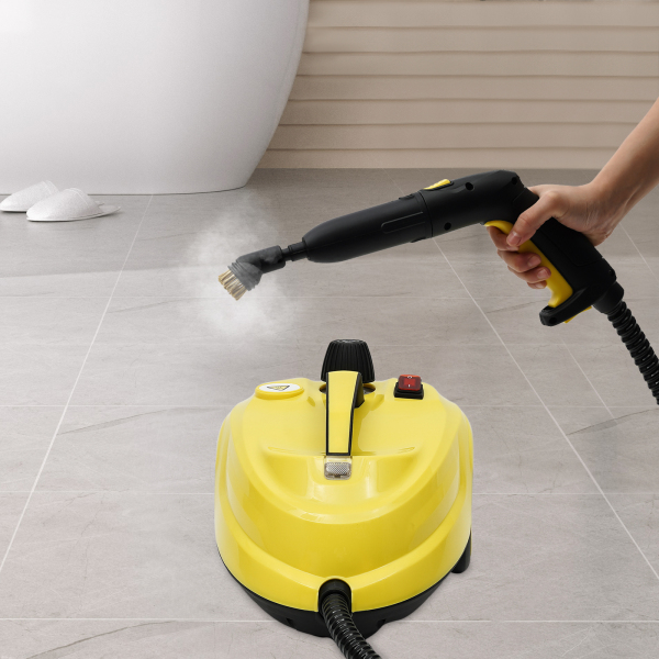 Steam Cleaner Multipurpose Steam Cleaner High-Pressure Steam Cleaner Handheld Portable Steam Cleaners 14.56*10.43*9.45in Yellow