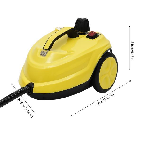 Steam Cleaner Multipurpose Steam Cleaner High-Pressure Steam Cleaner Handheld Portable Steam Cleaners 14.56*10.43*9.45in Yellow