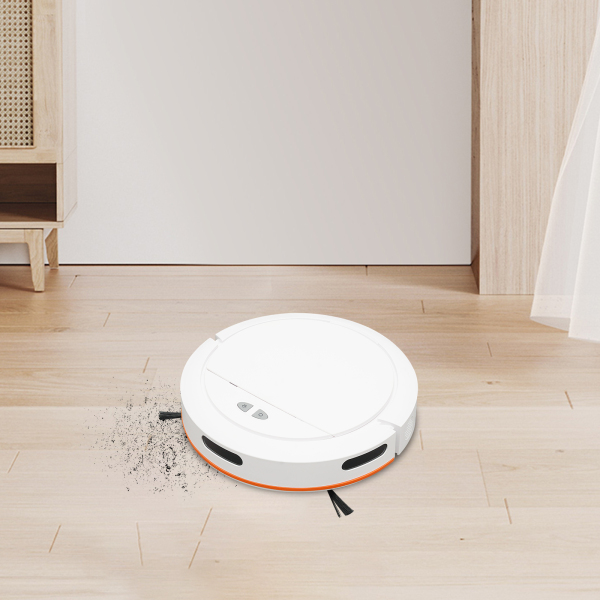 Sweep and Drag 3 in 1 Intelligent Sweeping Robot 2.7 KPA Suction European Standard for Homes Offices Libraries Barbershops Pet Stores White