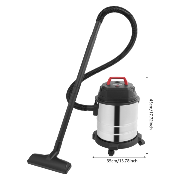 1500w 20L Stainless Steel Wet-dry Vacuum, Stainless Steel Shop Vacuum, Wet and Dry Vacuum