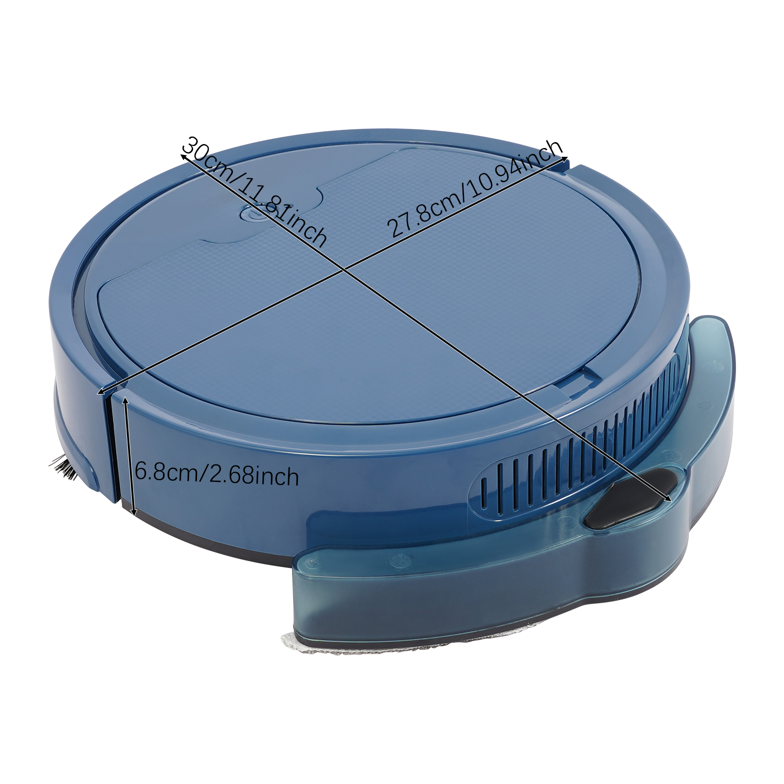 3-in-1 Sweeper, Sweeper, Vacuum Cleaner for Homes, Offices, Libraries, Barbershops, Pet Stores - Blue