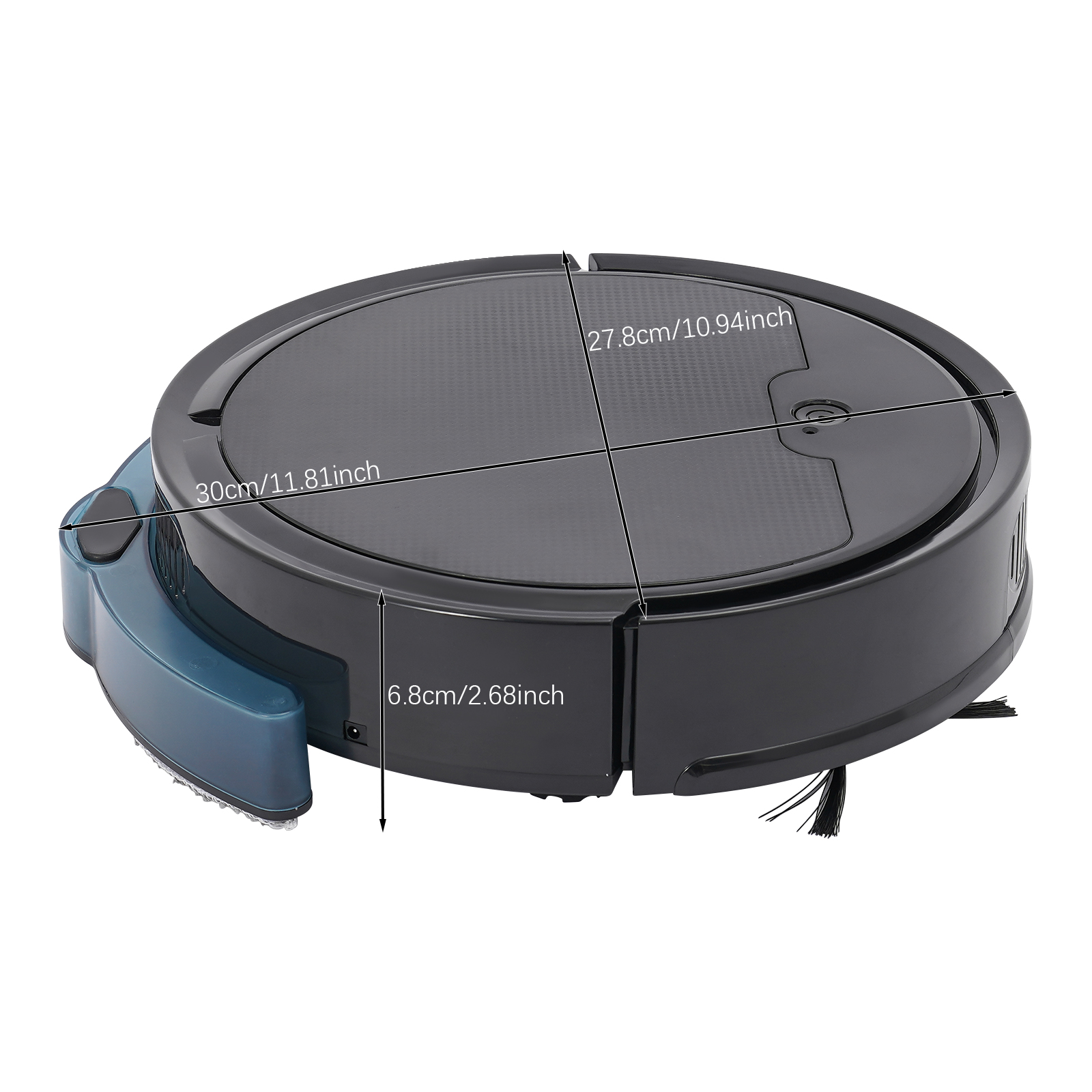 3-in-1 Sweeper, Vacuum Cleaner for Homes, Offices, Libraries, Barbershops, Pet Stores, and more - Black