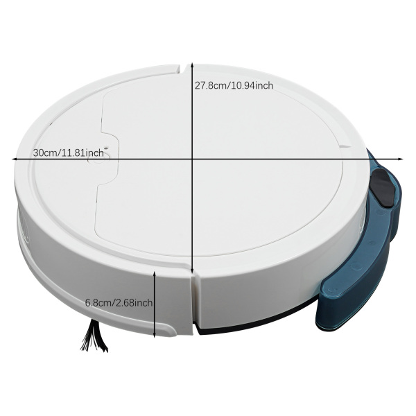 3-in-1 Sweeper, Sweeper, Vacuum Cleaner for Homes, Offices, Libraries, Barbershops, Pet Stores - White